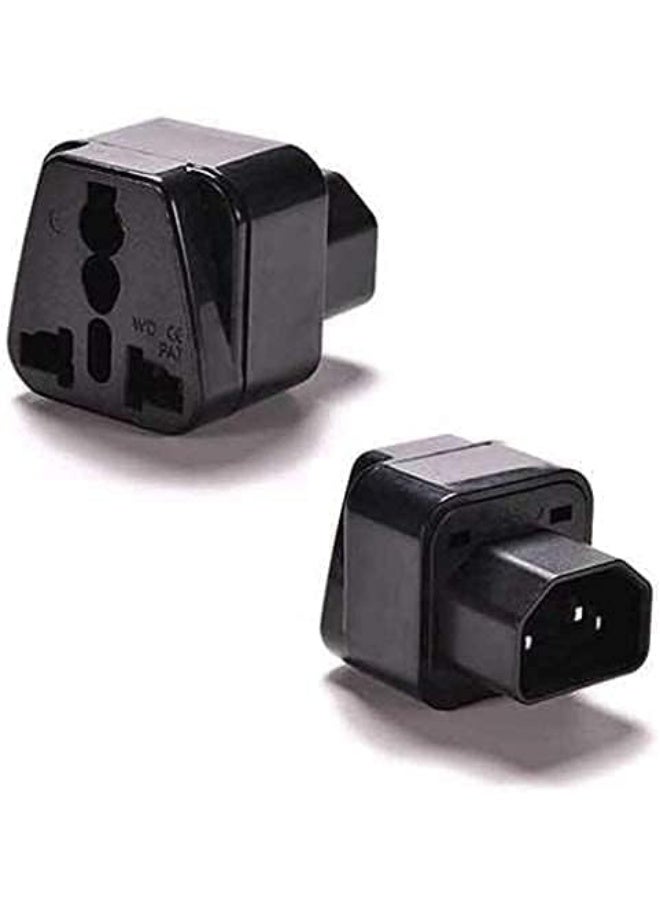 سالاب محول طاقة UPS C14 إلى مقبس أنثى عالمي بقابس تيار متردد - Image 1